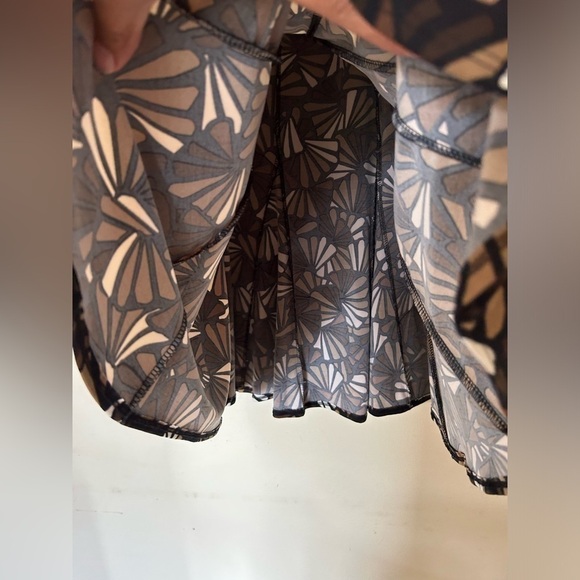 VTG Y2K CHICO’S M Midi Skirt Women Paisley Boho Liquid Fabric Whimsigoth festiva - Picture 5 of 9